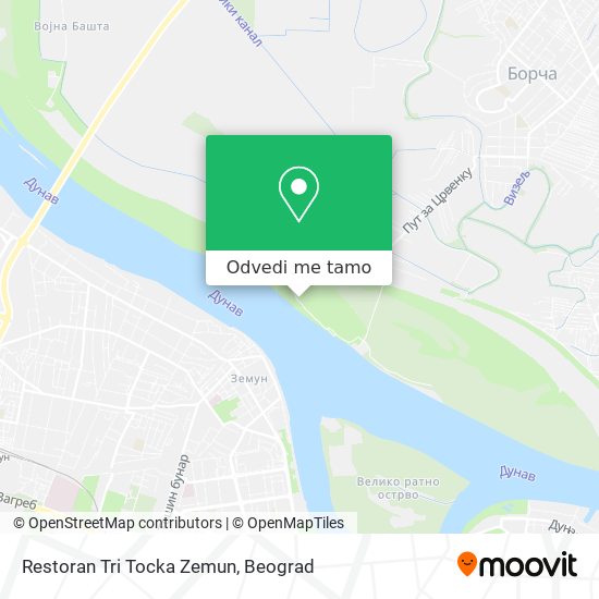 Restoran Tri Tocka Zemun mapa