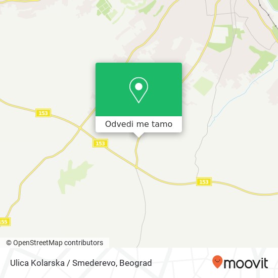 Ulica Kolarska / Smederevo mapa