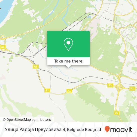 Улица Радоја Првуловића 4 mapa