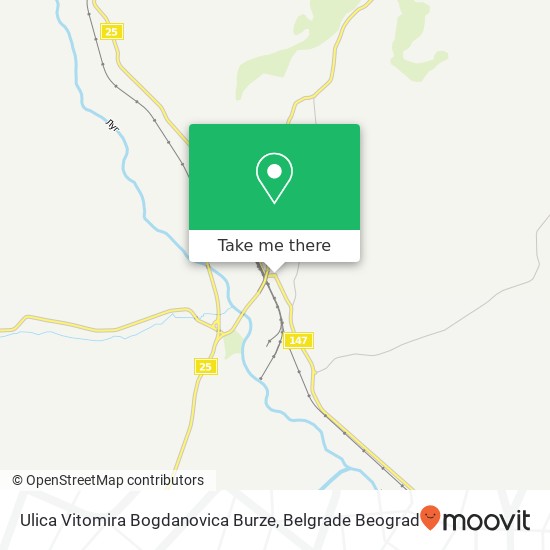 Ulica Vitomira Bogdanovica Burze mapa