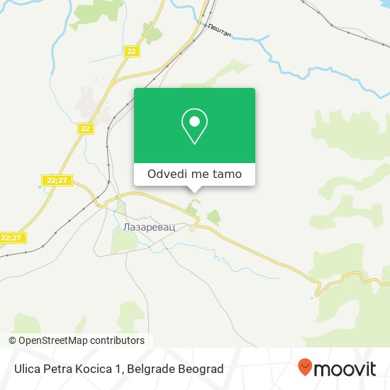 Ulica Petra Kocica 1 mapa