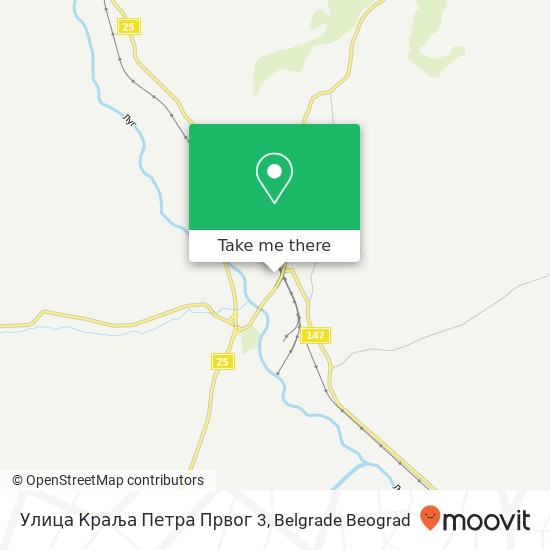 Улица Краља Петра Првог 3 mapa