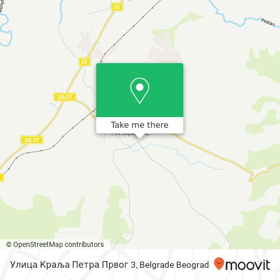 Улица Краља Петра Првог 3 mapa