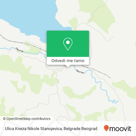 Ulica Kneza Nikole Stanojevica mapa