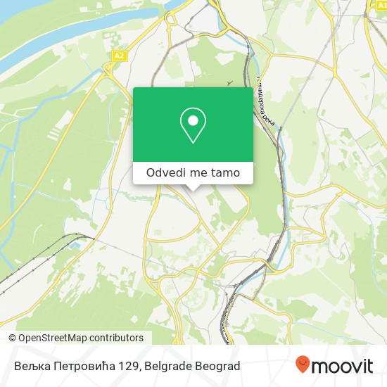 Вељка Петровића 129 mapa