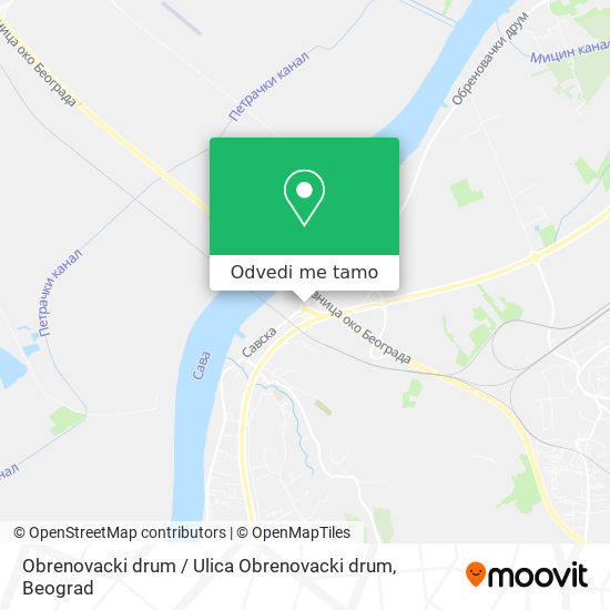 Obrenovacki drum / Ulica Obrenovacki drum mapa