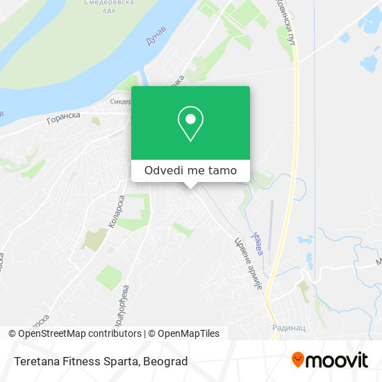 Teretana Fitness Sparta mapa