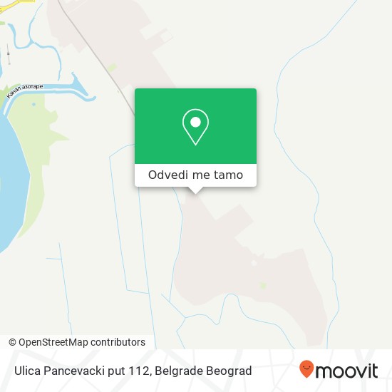 Ulica Pancevacki put 112 mapa