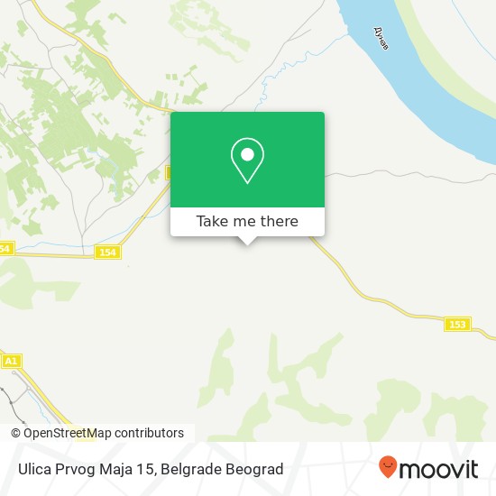 Ulica Prvog Maja 15 mapa