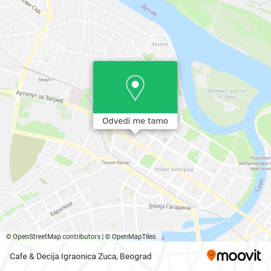 Cafe & Decija Igraonica Zuca mapa