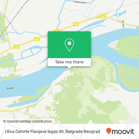 Ulica Cetvrte Flavijeve legije 40 mapa