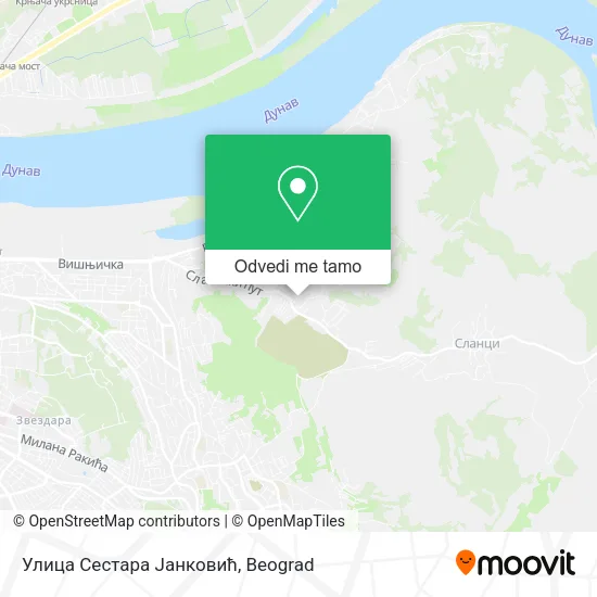 Улица Сестара Јанковић mapa