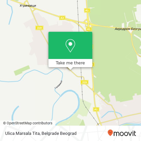 Ulica Marsala Tita mapa