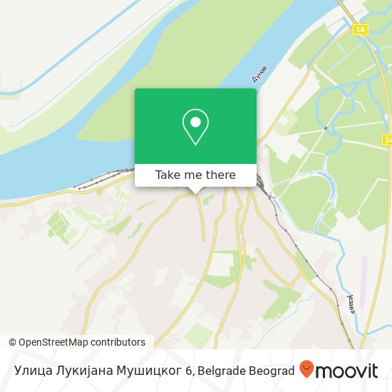 Улица Лукијана Мушицког 6 mapa