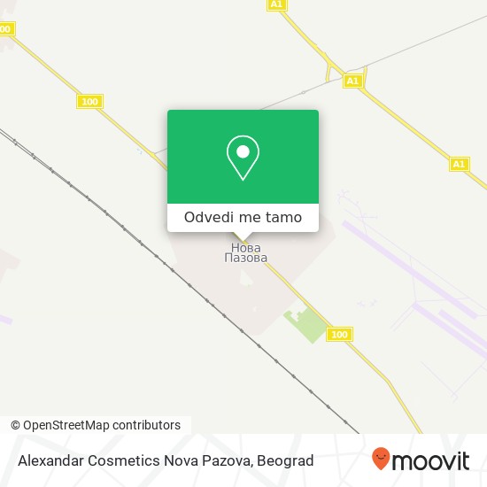 Alexandar Cosmetics Nova Pazova mapa