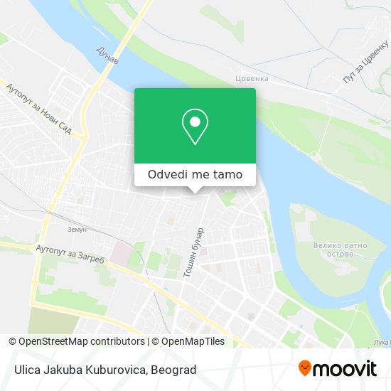 Ulica Jakuba Kuburovica mapa