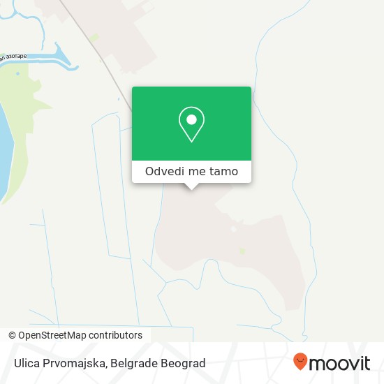 Ulica Prvomajska mapa