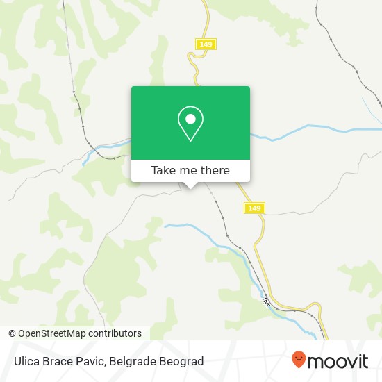 Ulica Brace Pavic mapa