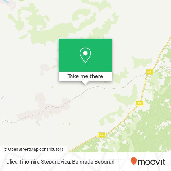 Ulica Tihomira Stepanovica mapa