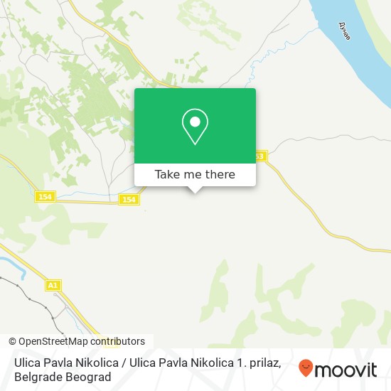 Ulica Pavla Nikolica / Ulica Pavla Nikolica 1. prilaz mapa