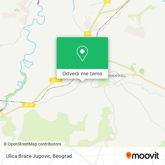 Ulica Brace Jugovic mapa