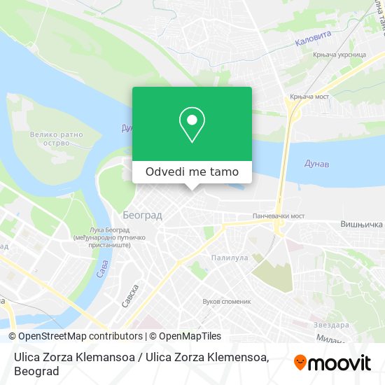 Ulica Zorza Klemansoa / Ulica Zorza Klemensoa mapa