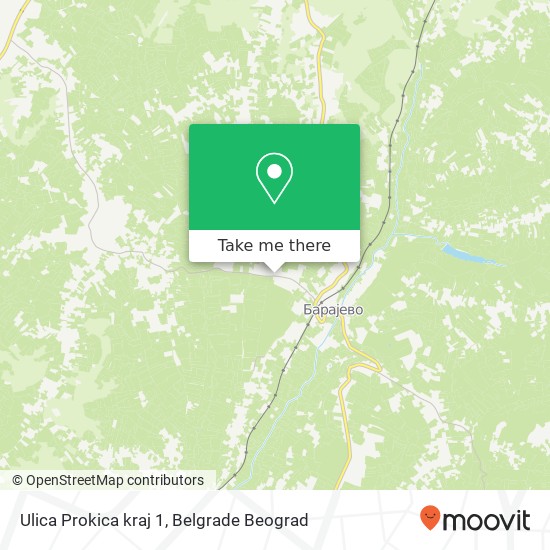 Ulica Prokica kraj 1 mapa