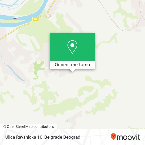 Ulica Ravanicka 10 mapa