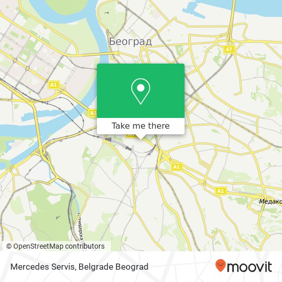 Mercedes Servis mapa