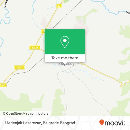 Medenjak Lazarevac mapa