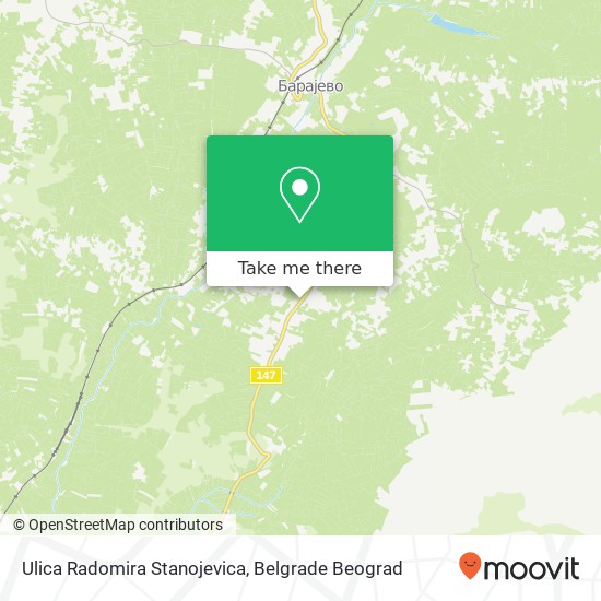 Ulica Radomira Stanojevica mapa