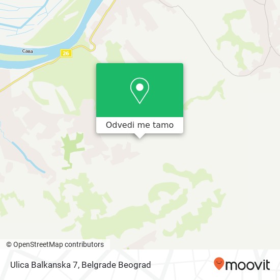 Ulica Balkanska 7 mapa