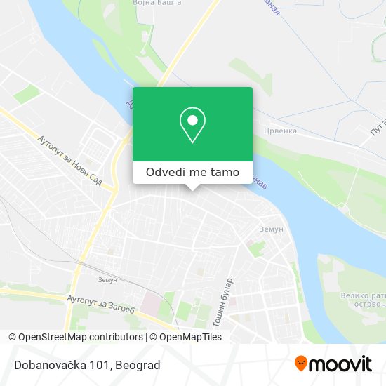 Dobanovačka 101 mapa