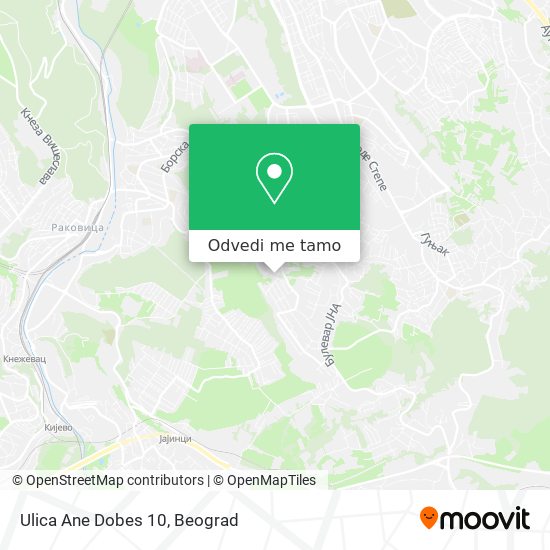 Ulica Ane Dobes 10 mapa