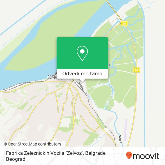 Fabrika Zeleznickih Vozila "Zelvoz" mapa