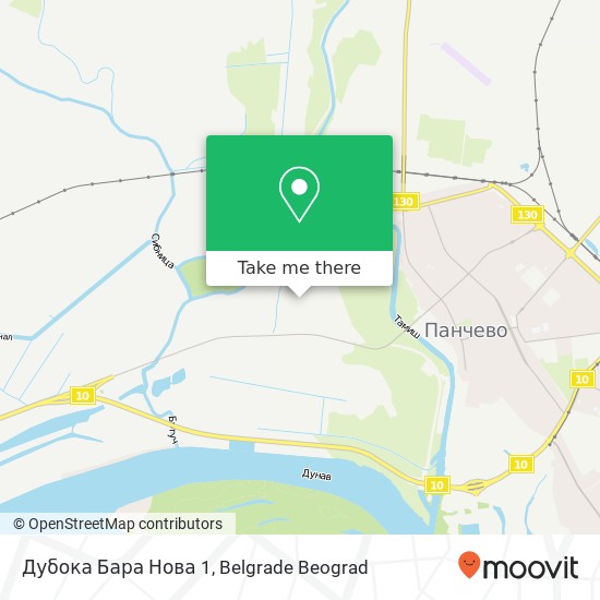 Дубока Бара Нова 1 mapa