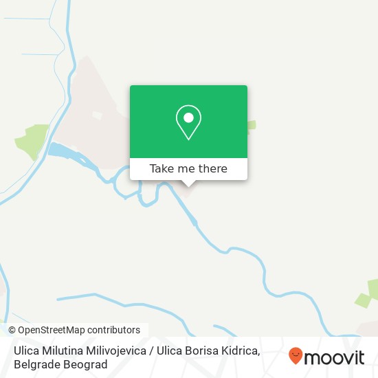 Ulica Milutina Milivojevica / Ulica Borisa Kidrica mapa