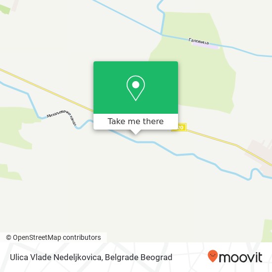 Ulica Vlade Nedeljkovica mapa