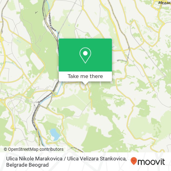 Ulica Nikole Marakovica / Ulica Velizara Stankovica mapa