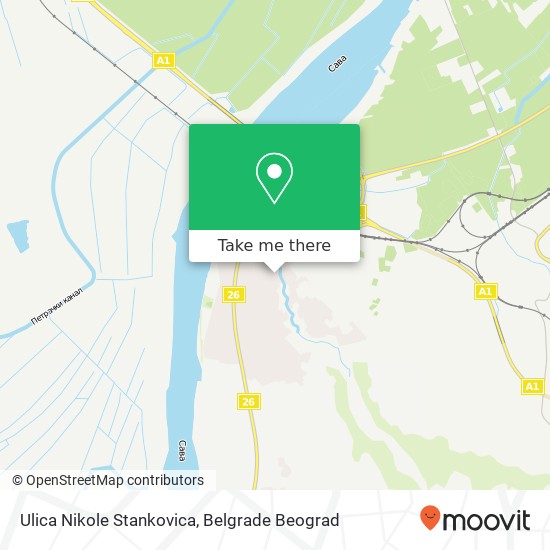 Ulica Nikole Stankovica mapa