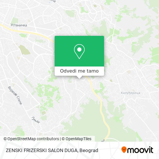 ZENSKI FRIZERSKI SALON DUGA mapa