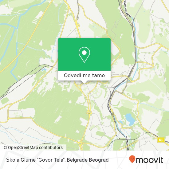 Škola Glume "Govor Tela" mapa