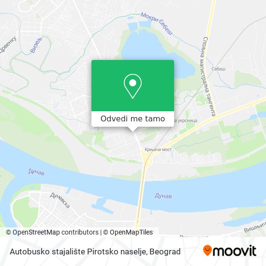 Autobusko stajalište Pirotsko naselje mapa