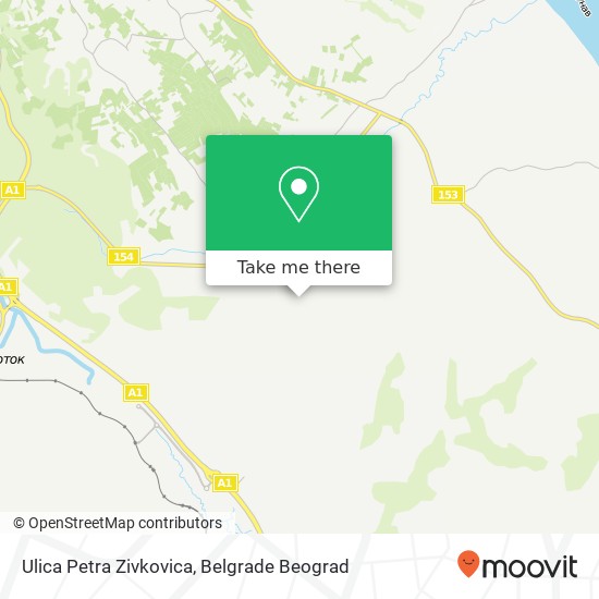 Ulica Petra Zivkovica mapa