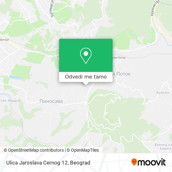 Ulica Jaroslava Cernog 12 mapa