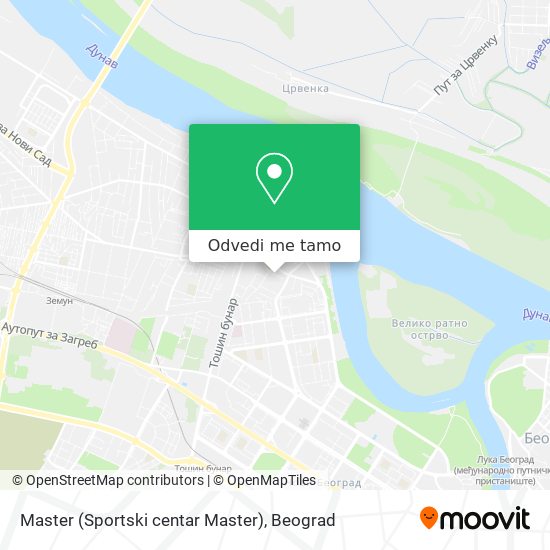 Master (Sportski centar Master) mapa