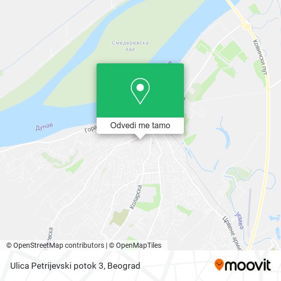 Ulica Petrijevski potok 3 mapa