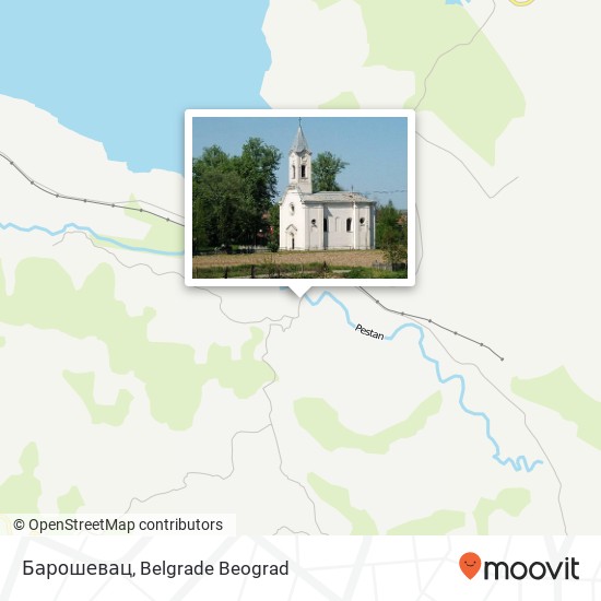 Барошевац mapa