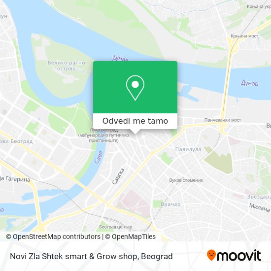 Novi Zla Shtek smart & Grow shop mapa