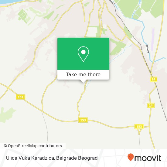 Ulica Vuka Karadzica mapa